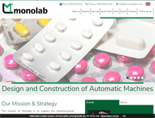 Tablet Screenshot of monolabsrl.com